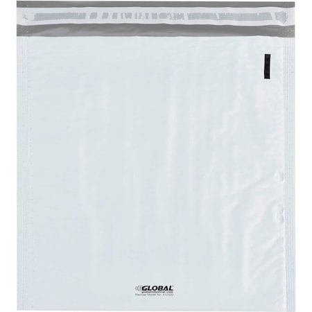 Global Industrial #2 Bubble Lined Poly Mailers, 8-1/2W x 12L, White, 100PK 412520